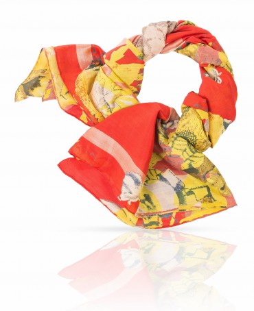 Палантин Женский SN-WATER.FL/RED